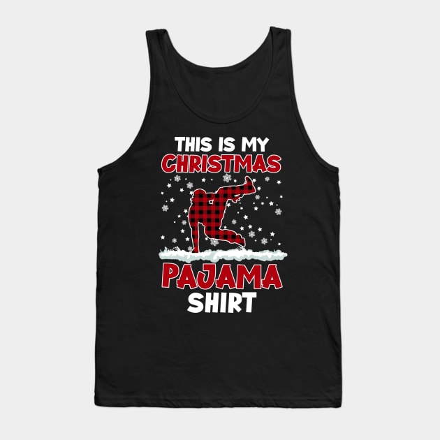 Buffalo Red Plaid Parkour This Is My Christmas Pajama Tank Top by Sincu